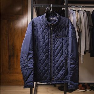 Men's Quilted Navy Jacket